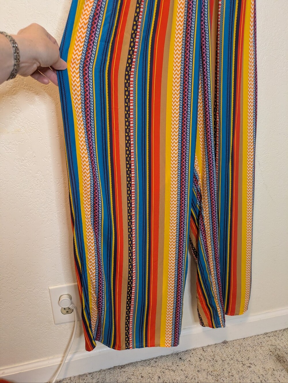 Cupshe Bold Beat Striped Multicolor Wide-Leg Jumpsuit - Picture 14 of 14